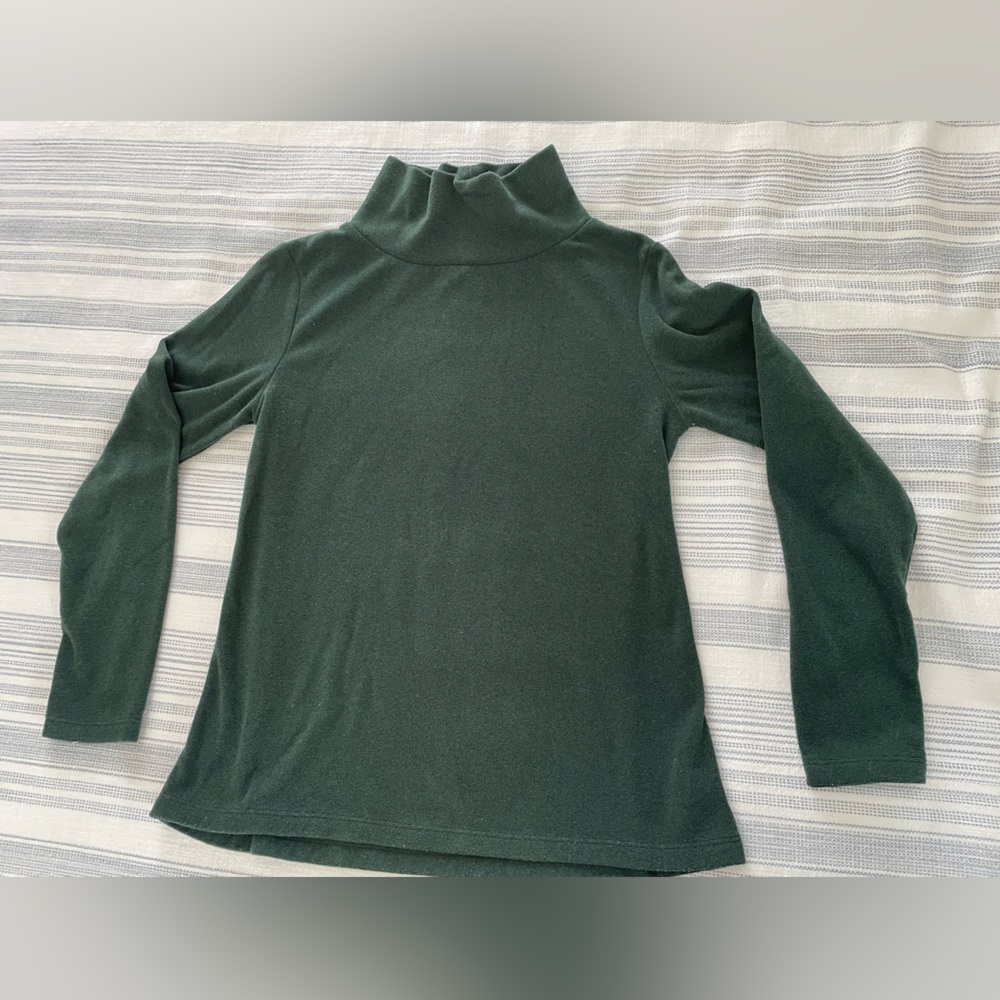 Dudley Stephens Forest Green Fleece Turtleneck